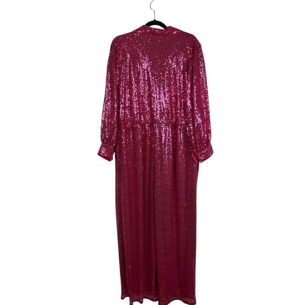Sequin Jumpsuit With Collar size 22 - Picture 3 of 12